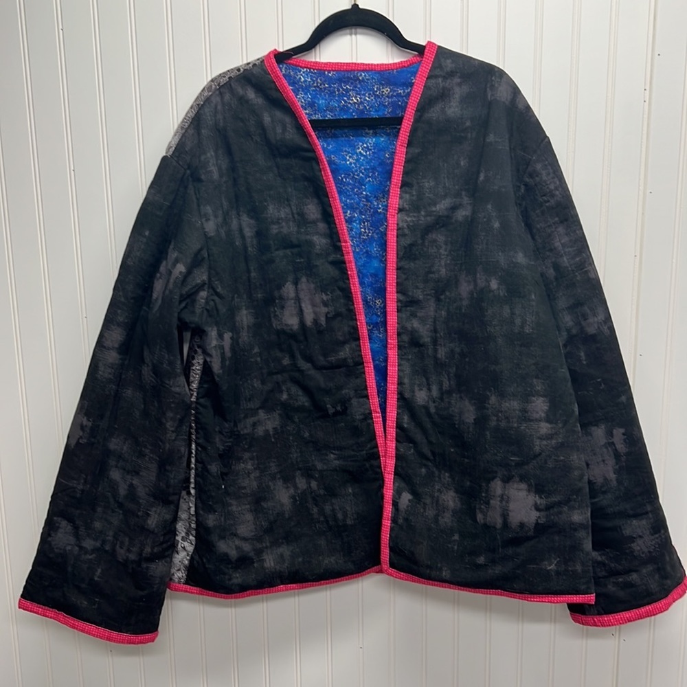 Handmade reversible quilt jacket - Picture 3 of 4